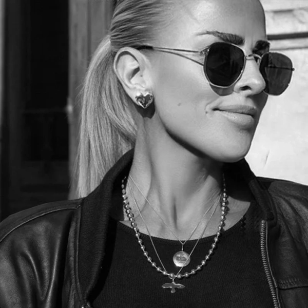 Organic Heart Earrings Silver - Emma Israelsson - Snabb frakt & paketinslagning - Nordic Spectra