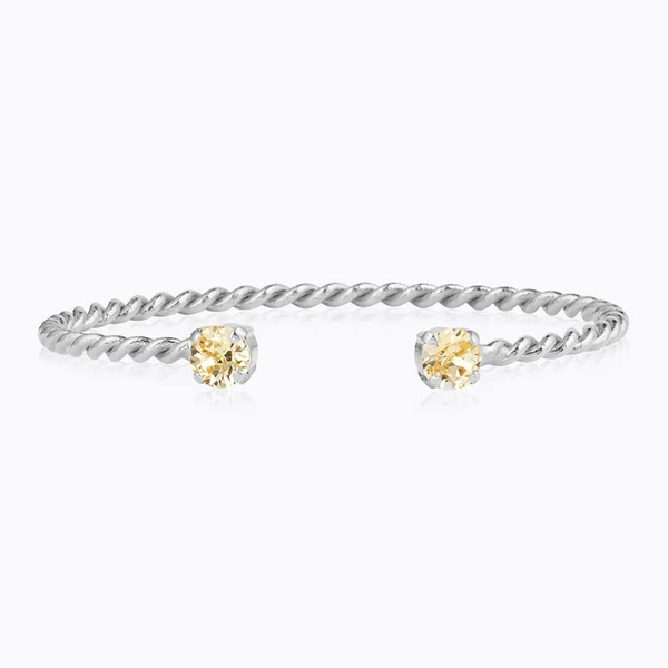 Mini Twisted Bracelet Rhodium Jonquil - Caroline Svedbom - Nopea toimitus ja lahjapakkaus - Nordic Spectra