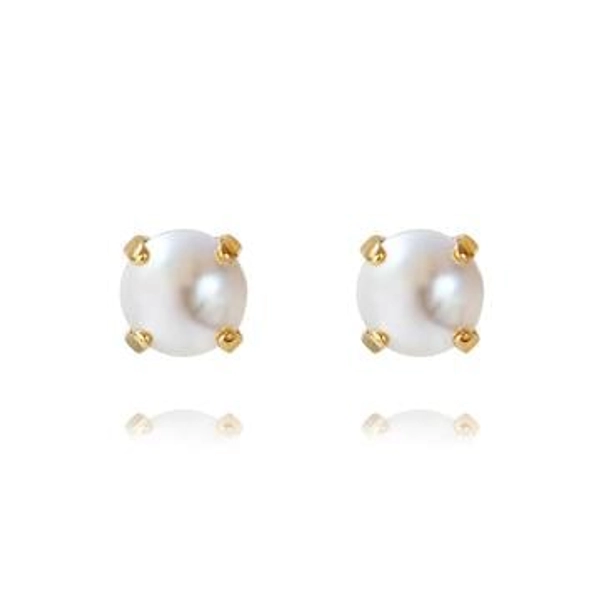 Classic Stud Earrings Gold Pearl - Caroline Svedbom - Snabb frakt & paketinslagning - Nordicspectra.se