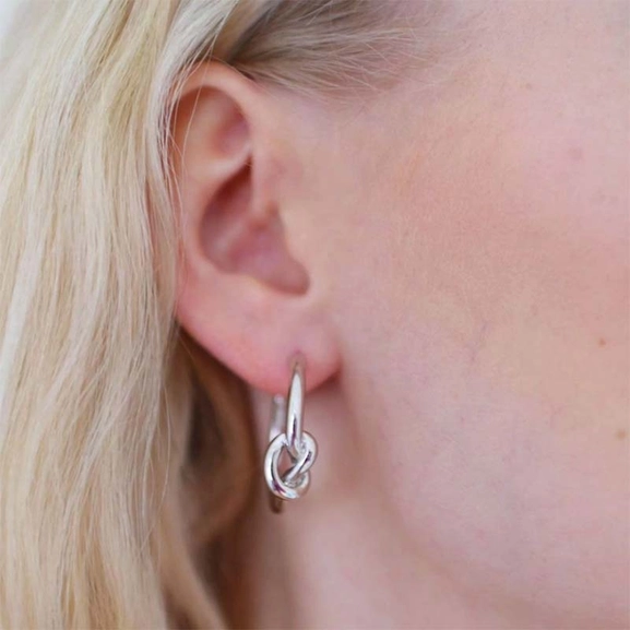 Knot Hoops Silver - Sophie By Sophie - Snabb frakt & paketinslagning - Nordicspectra.se