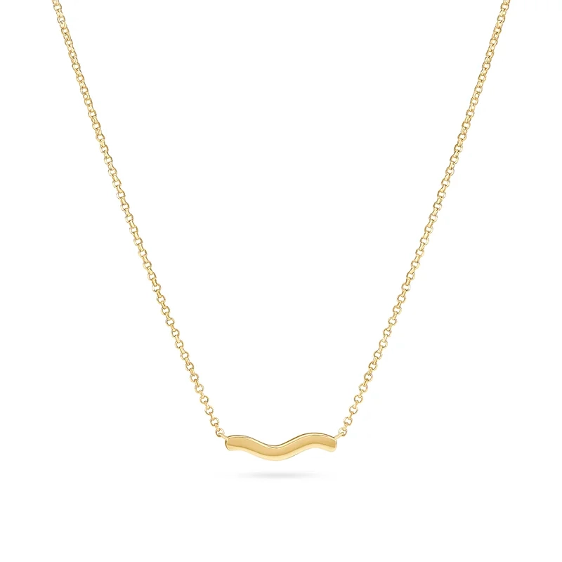 Sif Jakobs - Ellera Waves Pianura Halsband Guld