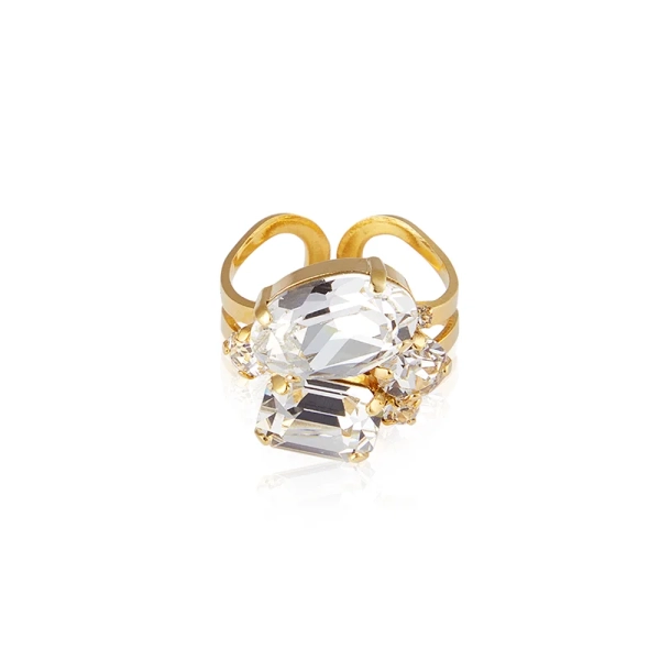 Mini Carolina Ring Gold Crystal - Caroline Svedbom - Nopea toimitus ja lahjapakkaus - Nordic Spectra