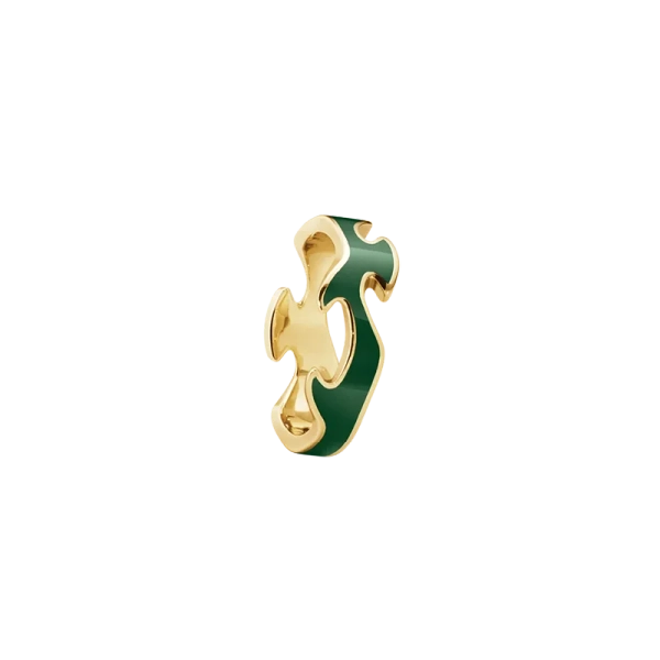 Fusion Mittring Guld Grön - Georg Jensen - Designsmycken med snabba & trygga leveranser - Nordic Spectra