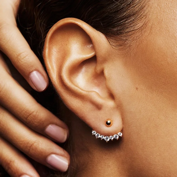Favorite Sparkling Combo Guld örhängen i 18K guldpläterad mässing med cubic zirconia