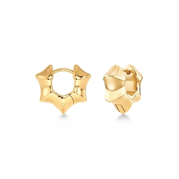 Cane Hoops Multi S Gold örhängen i 14K guldpläterat stål