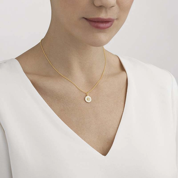 Daisy Kaulakorut Kultapläterat Hopea & Valkoinen Emali - Georg Jensen - Suuri valikoima & ilmainen lahjapaketointi - Nordicspectra.fi
