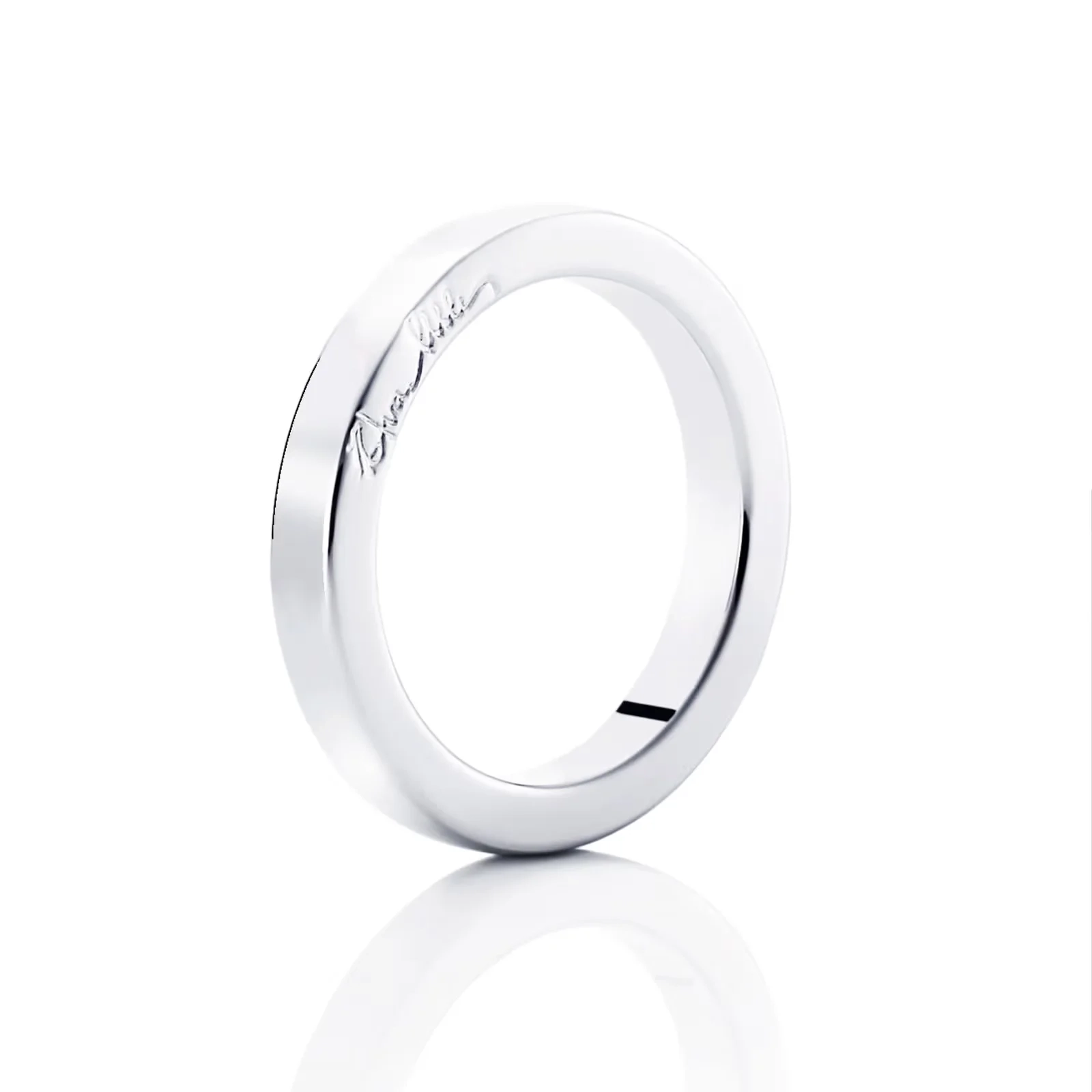 Efva Attling - Half Round Ring Platinum