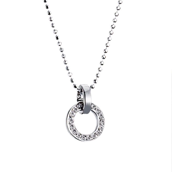 Ring Around & Stars Pendant White Gold - Efva Attling halsband - Snabb frakt & paketinslagning - Nordicspectra.se