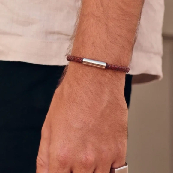 Franky Bracelet Leather Brown - Edblad - Snabb leverans - Gratis paketinslagning
