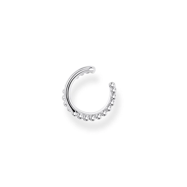 Einzel Ohrklemme Kugeln Doppel Silber von Thomas Sabo, Schneller Versand - Nordicspectra.de