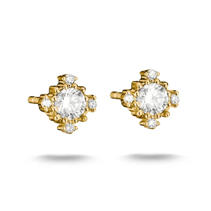 Thomas Sabo - Örhängen Vintage med Glittrande Sten Guld