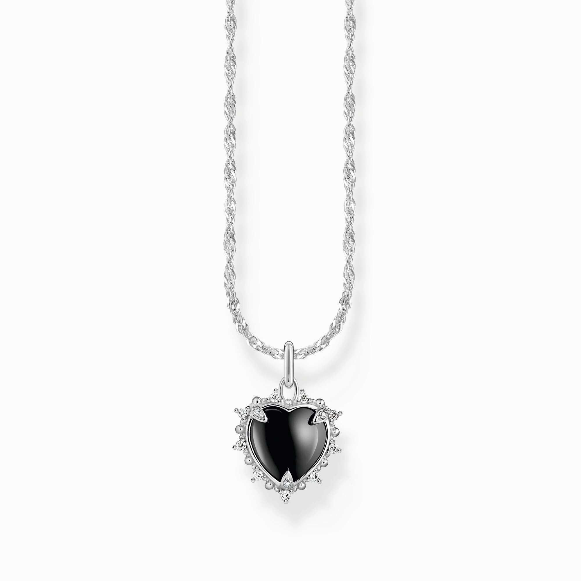 Thomas Sabo - Halsband med Svart Hjärta Romance
