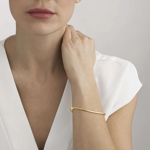 Offspring Öppen Armring Slim Guld - Georg Jensen armband - Snabb frakt & paketinslagning - Nordicspectra.se