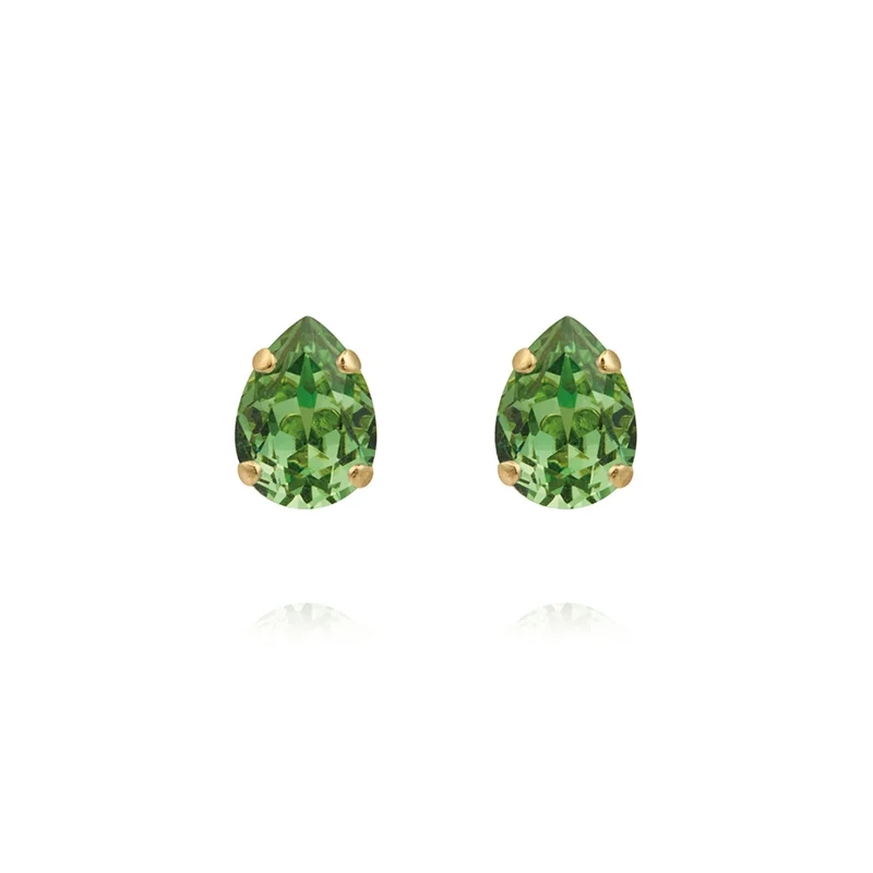 Caroline Svedbom - Amelia Stud Earrings Gold Recreated Peridot