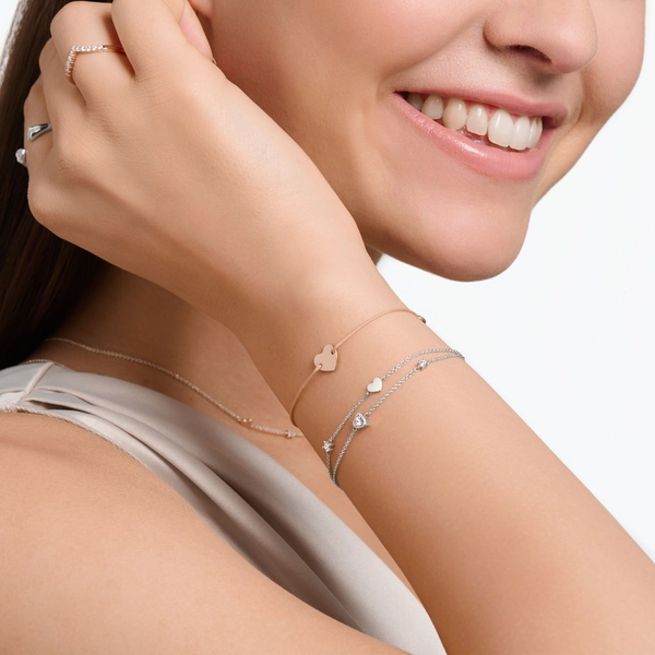 Armband Mit Herzen Und Weiße Steine Silber von Thomas Sabo, Schneller Versand - Nordicspectra.de