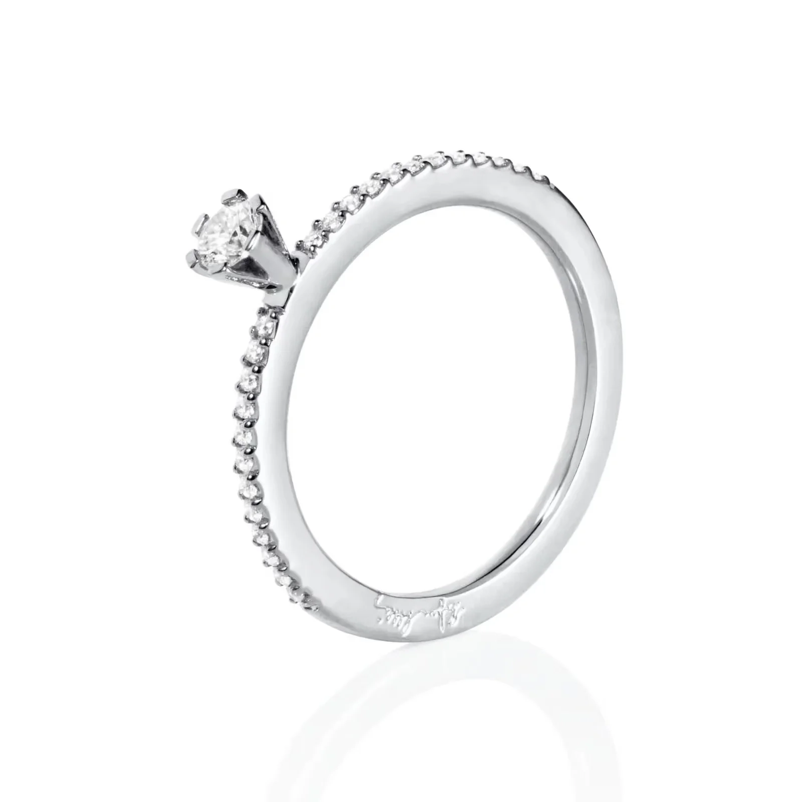 High On Love & Stars Ring 0.19 ct White Gold