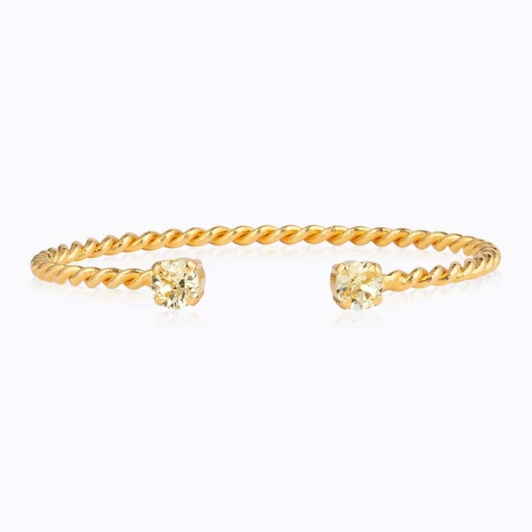 Mini Twisted Bracelet Gold Jonquil - Caroline Svedbom - Nopea toimitus ja lahjapakkaus - Nordic Spectra