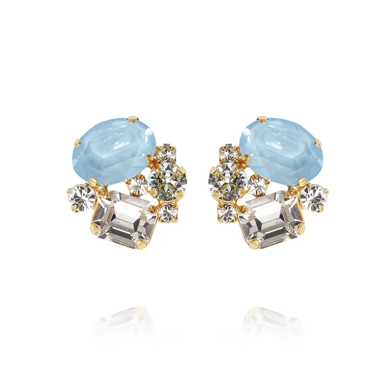 Caroline Svedbom - Mini Carolina Earrings Gold Sky Combo