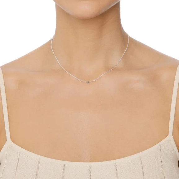 Presentset med halsband och creoler med stjärnhängen i sterlingsilver