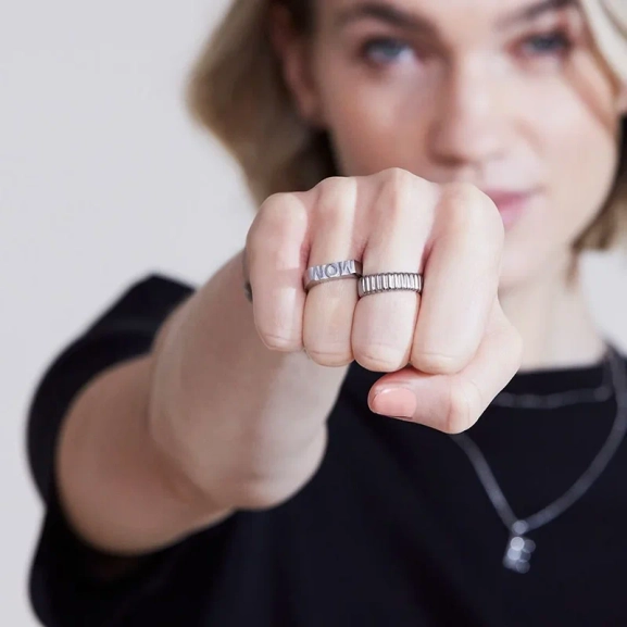 Signet Ring MOM Steel - Edblad - Snabb leverans - Gratis paketinslagning