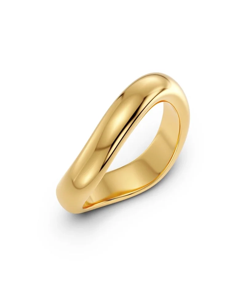 Guldring från Edblad med skulptural design