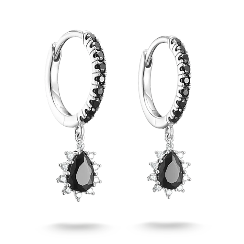 Thomas Sabo - Svart Sten True Romance Hoops