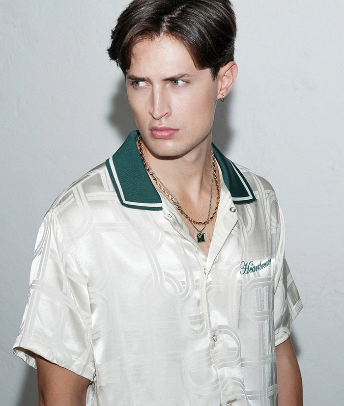 NEO Halsband Guld/Svart - AROCK - Trendiga herrsmycken - Nordic Spectra