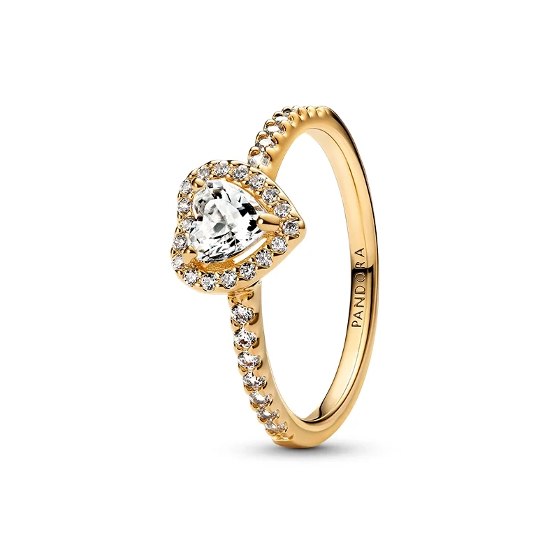 PANDORA - Upphöjda Hjärtan Ring Guld