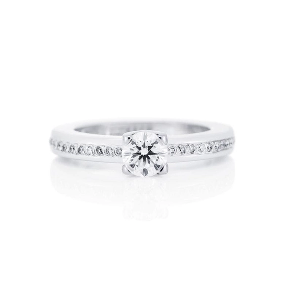 Heart To Heart Ring 0.50 ct White Gold - Efva Attling ringar - Snabb frakt & paketinslagning - Nordicspectra.se