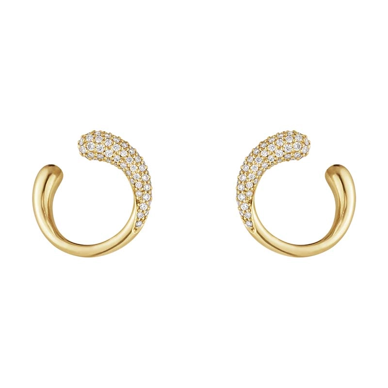 Georg Jensen - Mercy Örhängen Guld med 0.38 ct Diamanter