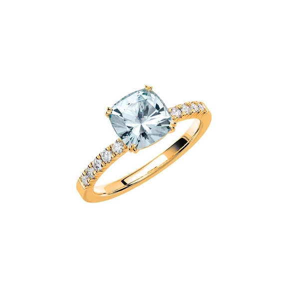 Fairytale 6 Aquamarine Gold - Wedding & engagement rings - Schalins - Scandinavian design - Nordic Spectra