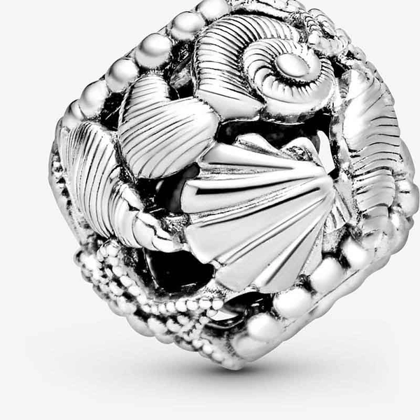 Offen gearbeitetes Seestern, Muschel und Herzen Charm von PANDORA, Schneller Versand - Nordicspectra.de
