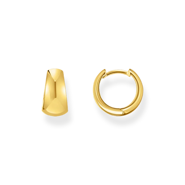 Klassiska Trapets Chuncky Örhängen Guld - Thomas Sabo - Snabb leverans & paketinslagning - Nordic Spectra