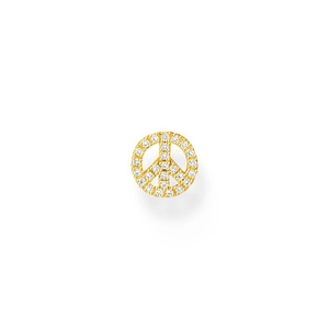 Einzel Ohrstecker Peace Gold von Thomas Sabo, Schneller Versand - Nordicspectra.de
