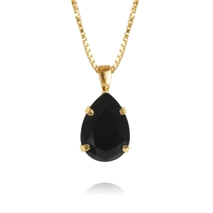 Mini Drop Necklace Gold Jet - Caroline Svedbom - Nopea toimitus ja lahjapakkaus - Nordic Spectra