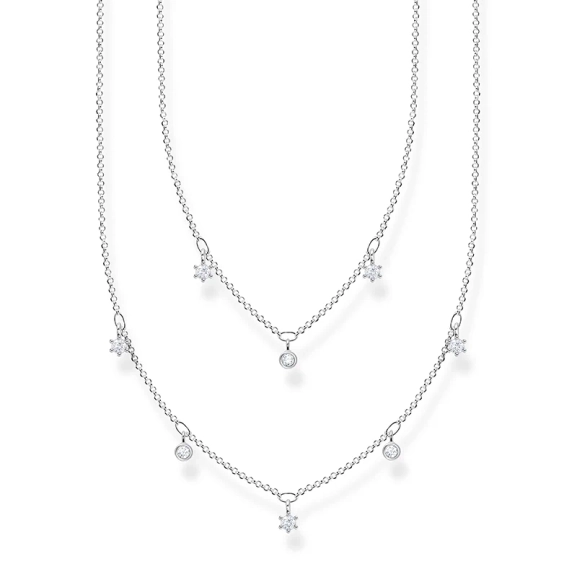 Kette doppelreihig weiße Steine silber - Thomas Sabo - Nordic Spectra