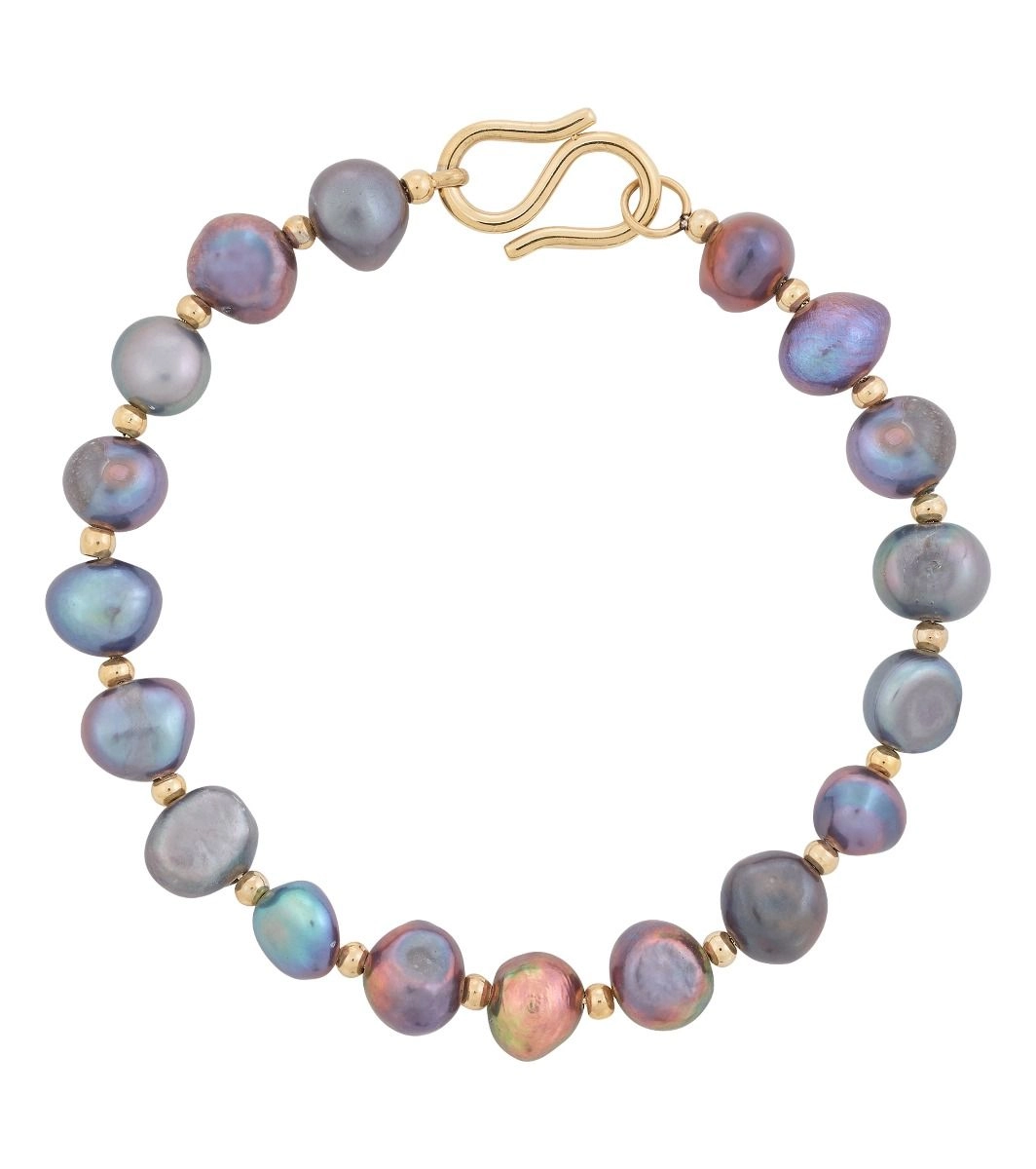 Edblad - Iris Pearl Bracelet Teal Gold
