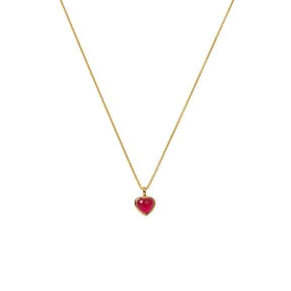 La La Love Necklace Gold - Pink Quartz - Syster P - Snabb leverans & Gratis paketinslagning - Nordic Spectra
