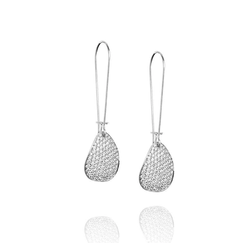 Efva Attling - Little Rose Petal & Stars Earrings White Gold