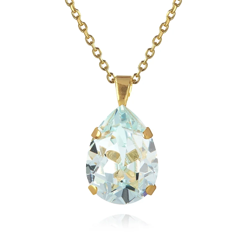 Caroline Svedbom - Mini Drop Necklace Gold Light Azore