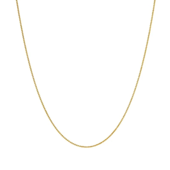Sheer Doria Necklace Gold – nätt halsband i 18K guldpläterat silver med kulkedja