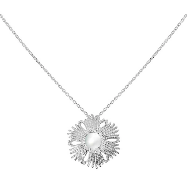 Gatsby Pearl Brosch/Pendant Silver -CU Jewellery - Snabb frakt & paketinslagning - Nordicspectra.se