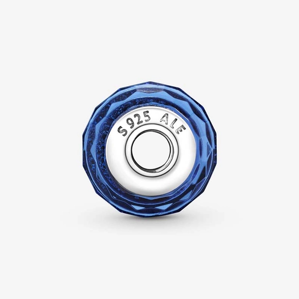Facettiertes Blaues Murano-Glas-Charm von PANDORA, Schneller Versand - Nordicspectra.de