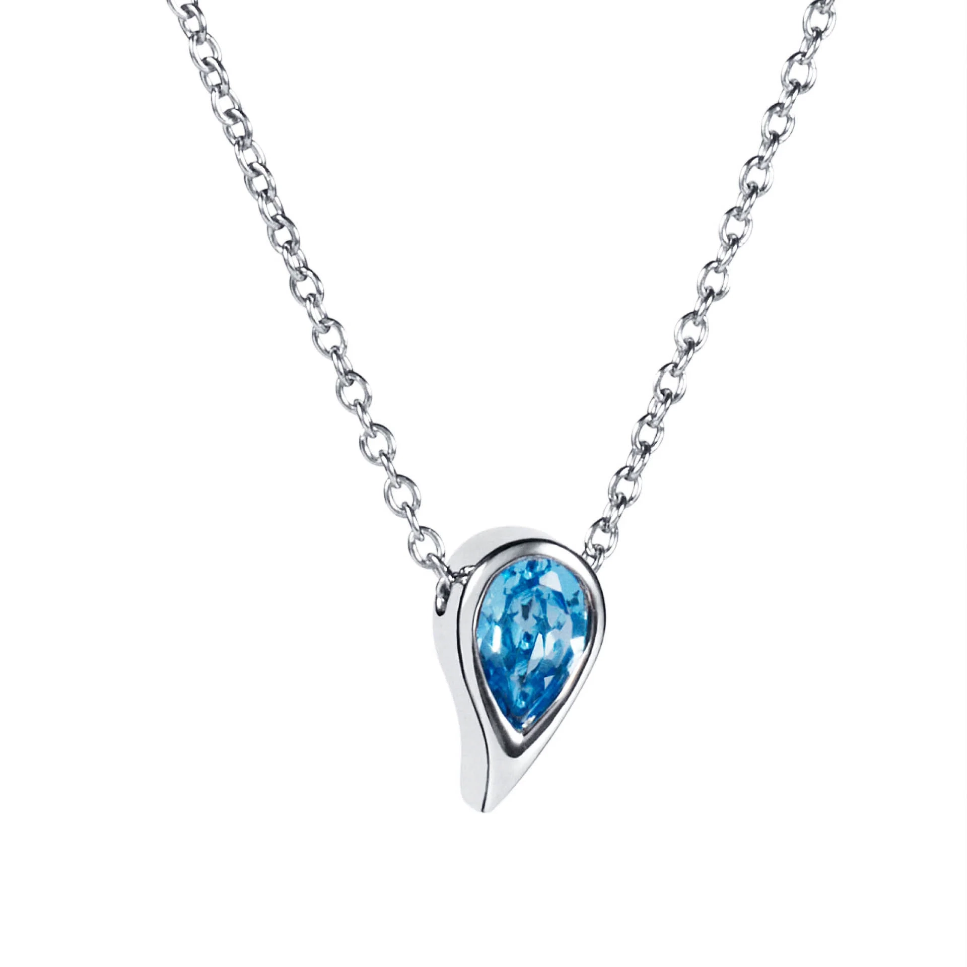 Efva Attling - Sparkle Of Life Single Necklace - Blue Topaz