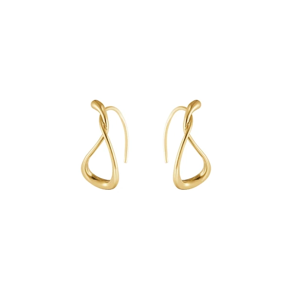 Mercy Krokörhängen Små Guld - Georg Jensen - Skandinaviska designsmycken - Nordic Spectra