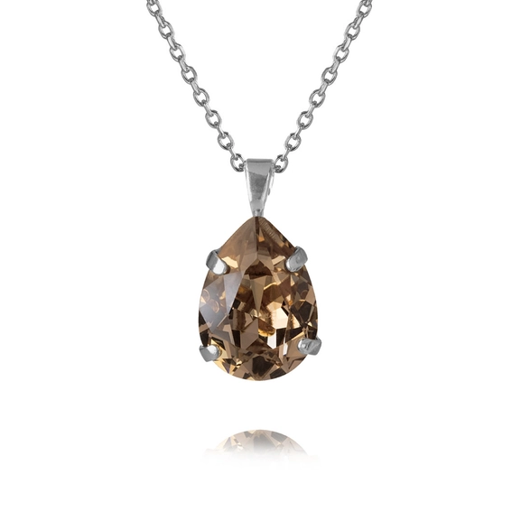 Mini Drop Necklace Rhodium Greige - Caroline Svedbom - Nopea toimitus ja lahjapakkaus - Nordic Spectra