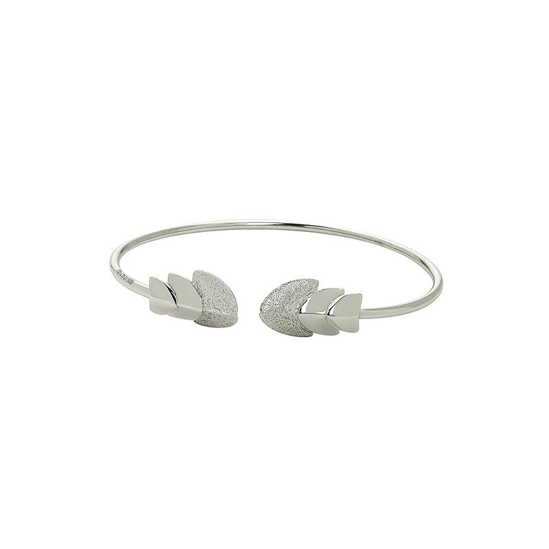 CU Jewellery - Roof Bangle Bracelet Flex Silver