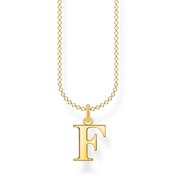 Kette Buchstabe Gold - F von Thomas Sabo, Schneller Versand - Nordicspectra.de