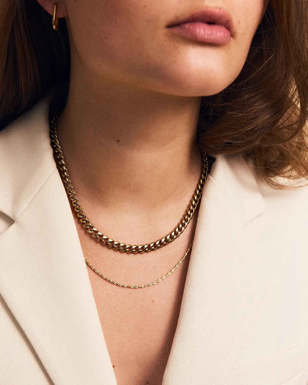 Curb Chain Necklace Gold - Edblad - Snabba leveranser - Gratis paketinslagning