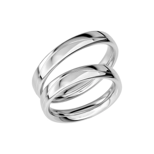 SR1019-4 Platina - Vigsel- & förlovningsringar - Schalins - Fri storleksändring* - Nordic Spectra